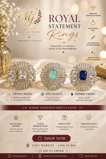 Royal Statement Ring – Premium Zirconia Luxury Ring for Women