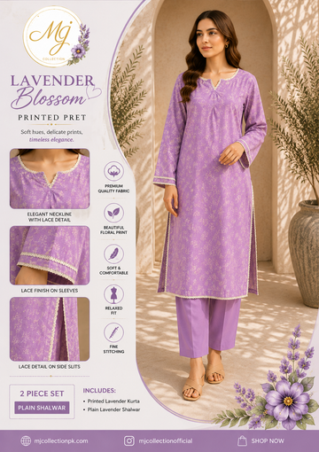 Lavender Whisper Printed Pret
